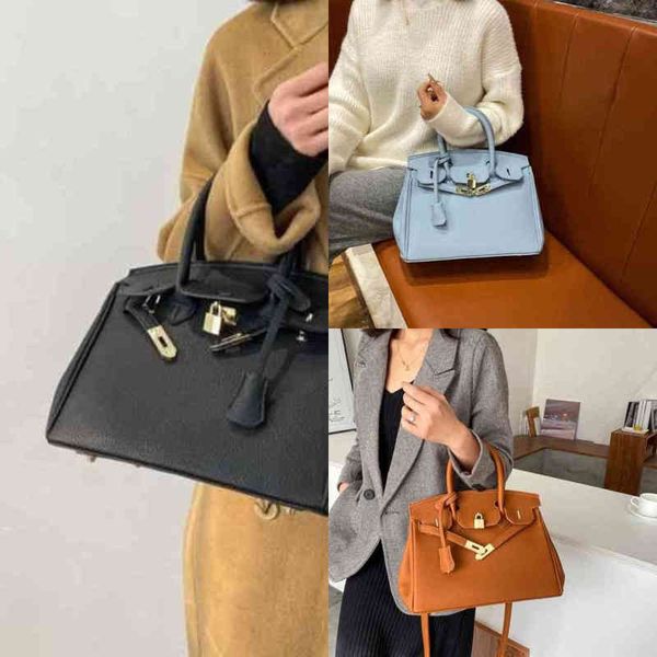 

fashion women handbags heme litchi pattern platinum bag 30 leather women's 2022 messenger large portable capacity bride's 5xw6
