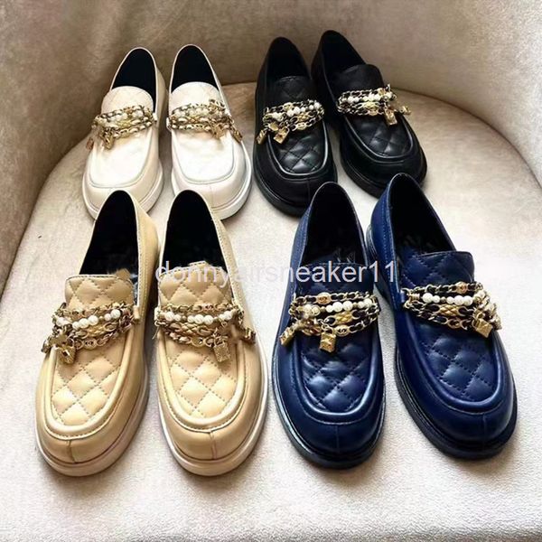 

dress shoes british style thick soled small leather shoes women's spring and autumn work black soft surface flat sole single