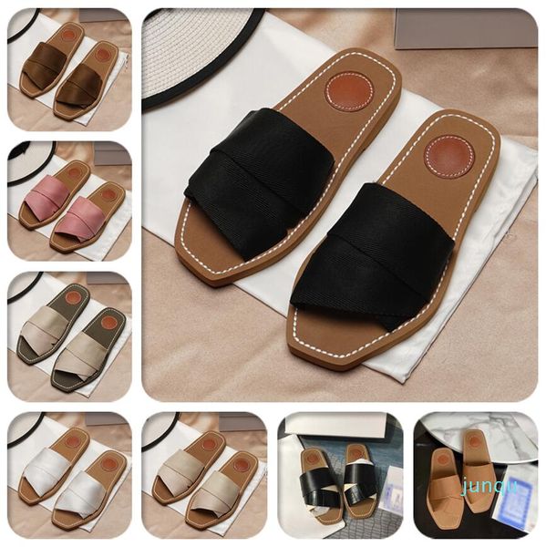 2022 – Damen-Hausschuhe, Sommer-Sandalen, Strand-Slide-Slipper, Mädchen-Flip-Flops, Loafer, wunderschöne bestickte Slides, Plateau-Alphabet-Band