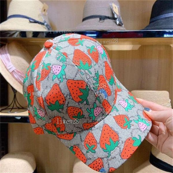

classic letter print baseball cap women famous cotton adjustable skull sport golf curved strawberry bucket hat256a, Blue;gray