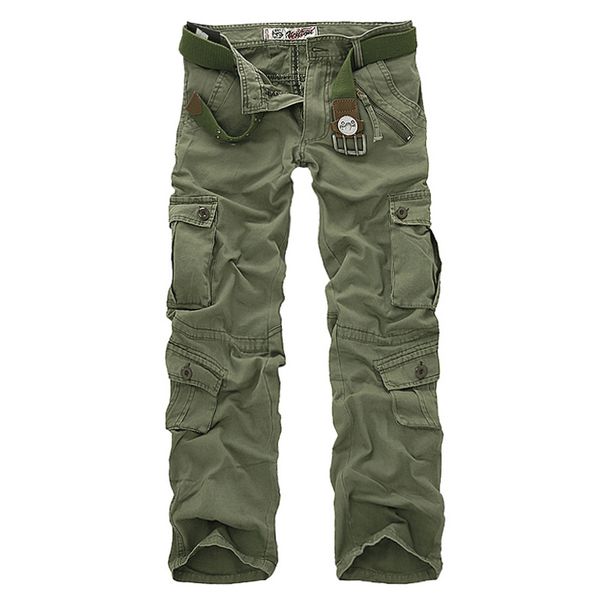 

men cargo pants camouflage trousers military for man 7 colors 220815, Black