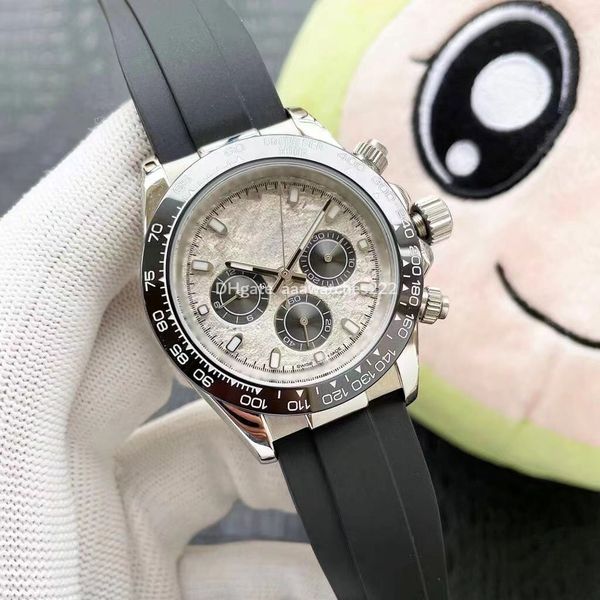 

style classic business gold silver designer watch with box mens movement watches for man automatic mechanical 40mm sport rubber ceramic stee, Slivery;brown