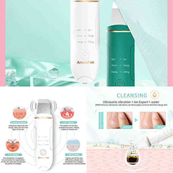

nxy face care devices face care devices steameramazefan ultrasonic skin scrubber deep cleaning machine peeling shovel facial pore cleaner li
