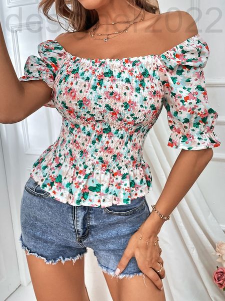 

women's polos designer ruffled square neck pleated stretch bust shirt djmt, White