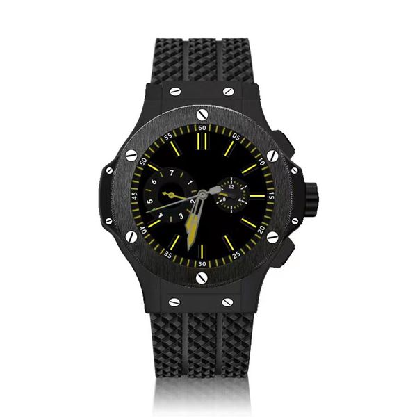 

men's luxury automatic mechanical watch requin big black stainless steel case brazil rubber strap bang classic f2259, Slivery;brown