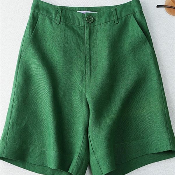 

womens summer shorts cotton casual shorts candy classic linens button fly straight short pants student women shorts 220527, White;black