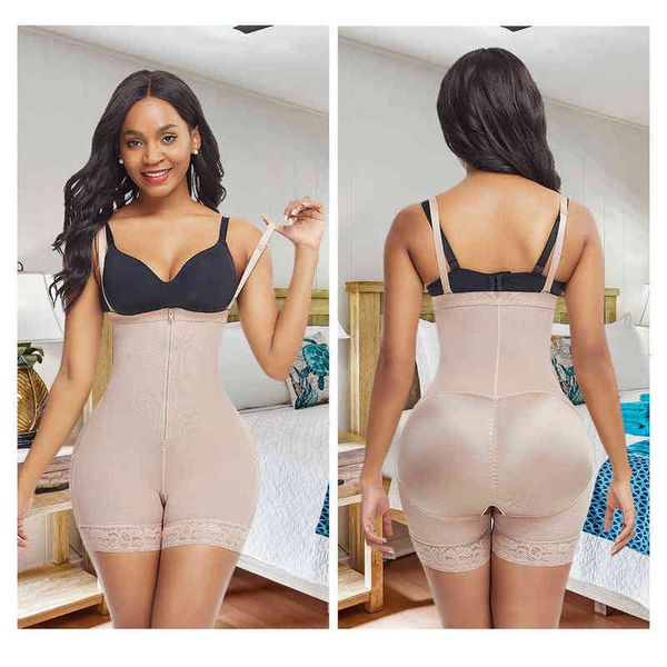

nxy garment abdominal shaping pants zipper waistband postpartum high waist hip lifting beauty body closing women's large one-piece 2206