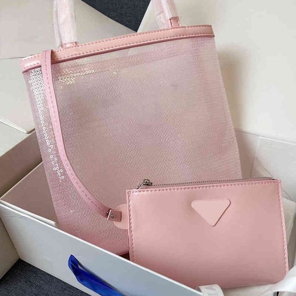 

shoulder bags crossbody bags women designer handbags shoppers tote bags vintage sequin mesh shopping messenger bag purses 220622