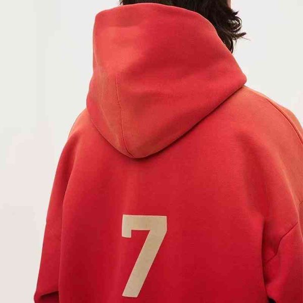 

selling designer hoodie essential letter 7 hoodies cotton hooded sweatshirt mens fashion brand fog loose sweatshirt women sports pullover ja, Black