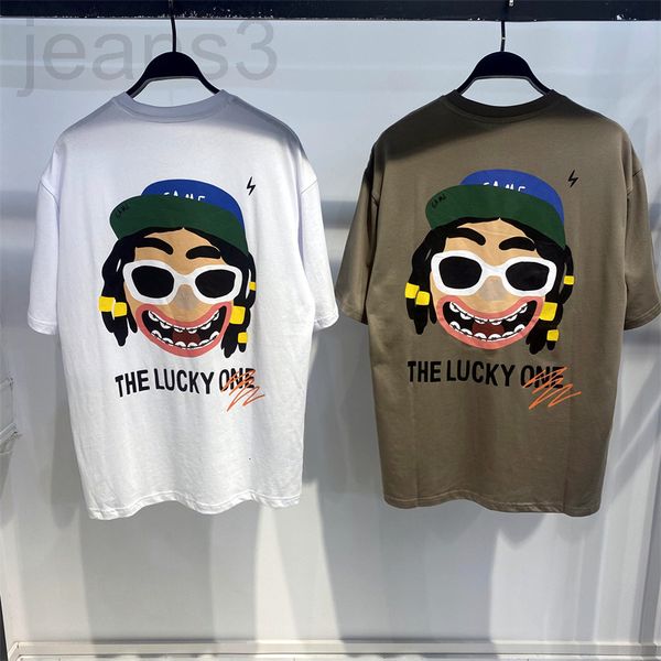 

men's t-shirts designer summer short sleeve cartoon trend printing fashion youth loose wide version couple t-shirt b2dab2356 veev, White;black