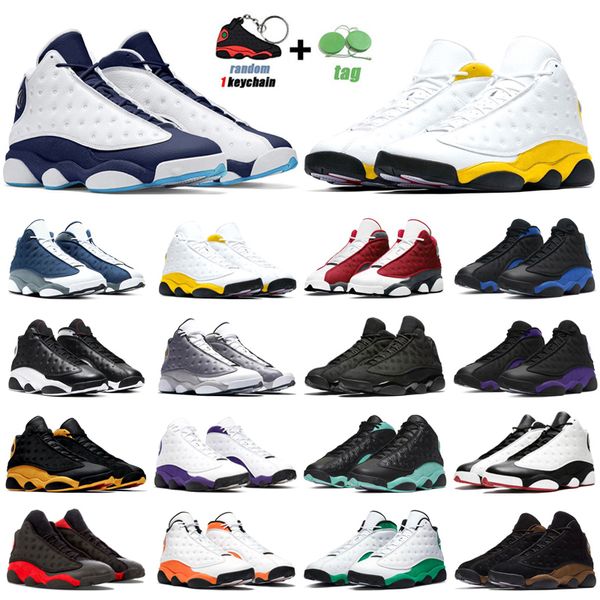 

13s 13 basketball shoes men women jumpman obsidian university gold bred red flint black cat court purple playoffs mens trainers sports