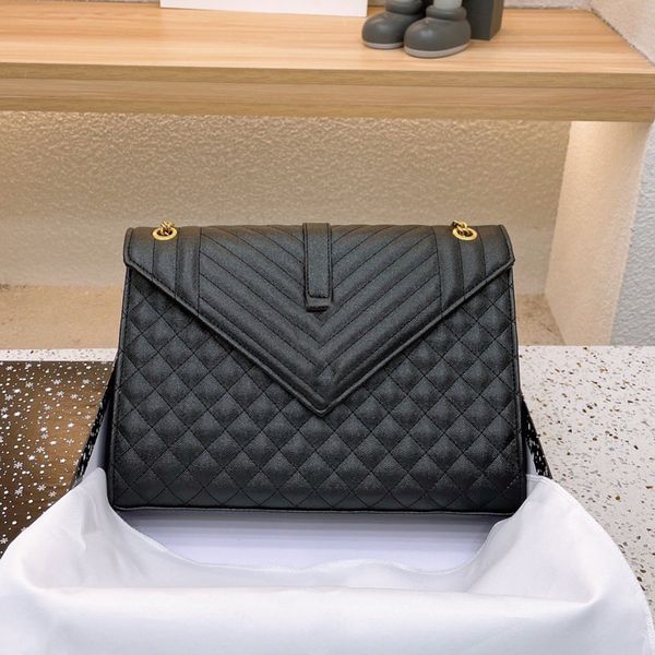 

classic loulou envelope mix matelasse shoulder bags fashion y-shaped seam original hardware chain handbags flap women leather crossbody bag