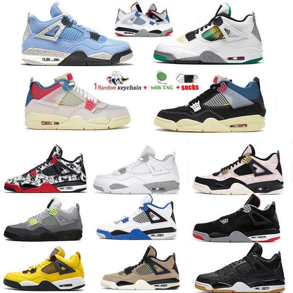 

mens 4s thunder 4s things men fire red sports basketball shoes bred black cat designer