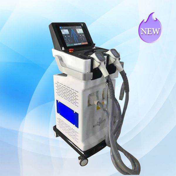 

the new 2 handpieces diode laser permanent hair removal machine salon clinic home use aewsome factory directly sales price, Black
