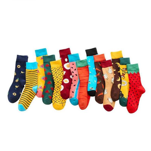 Socken Strumpfwaren Mode Obst Süße Frauen Japanisch Koreanischer Stil Bunte Baumwolle Lustig Für Damen Hohe Qualität Mit Erdbeere 113Socks