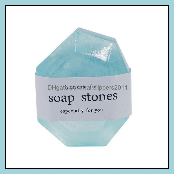 

sea salt handmade essential oil soap stones natural scented aromatherapy crystal rock bathing cleansing skin shower oem bath gifts drop deli