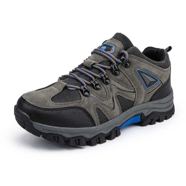 

classic luxury high hiking outdoor trail men sport trekking mountain sneaker slippery climbing athletic shoes designer quality, Black