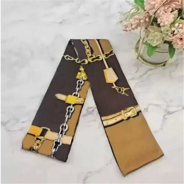

designer lady scarf alphabet handbag scarves headband tie hair bundle grade women silk scarfs hair bands fashion accessories, Blue;gray