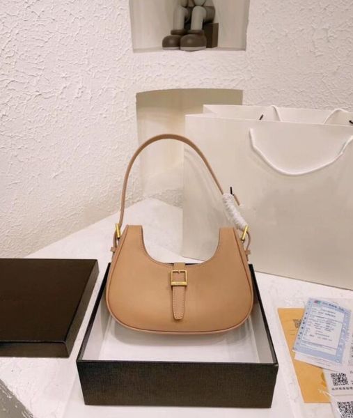 

2022 bag classic leather designer women's armpit bag box