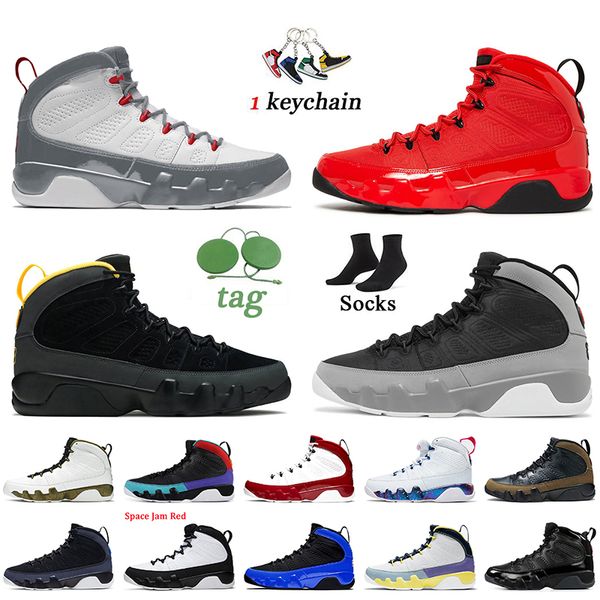

fire red 2022 jumpman 9 basketball shoes chile red 9s particle grey mens trainers change the world university gold blue bred statue space ja
