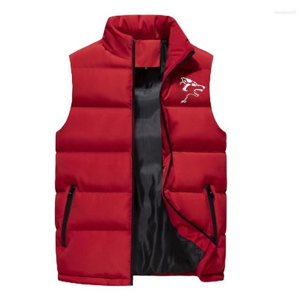 Gilet da uomo Moda Uomo Abbigliamento Autunno Inverno Gilet senza maniche Casual Cotone Giacche calde Cappotti leggeri con cerniera per esterni Stra22