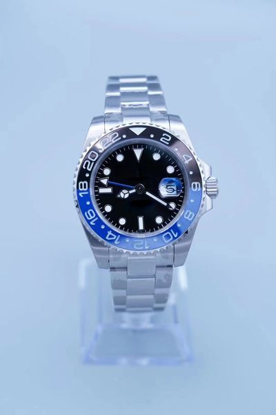 

ceramic fashion gmt ceramic bezel watches mens mechanical automatic 2813 movement watch sports men designers style classic wristwatches wris, Slivery;brown