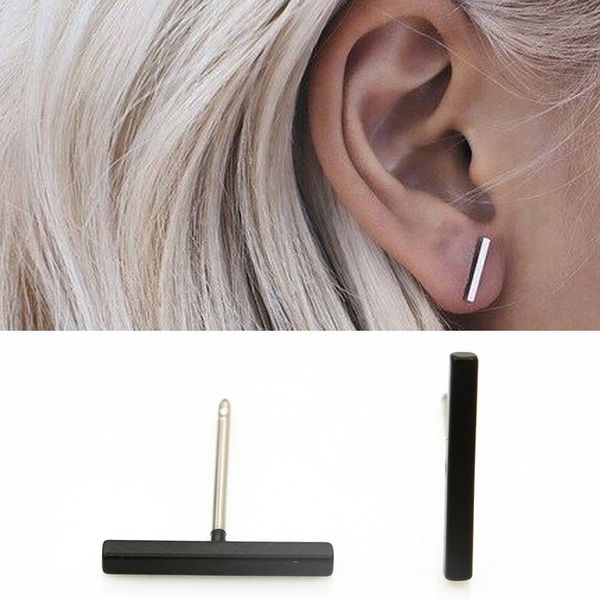 

backs new sell simple long earrings fashion ladies earrings full copper stud jewelry supply wholesale, Silver