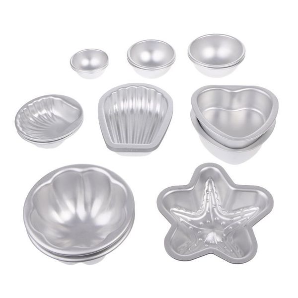 

16pcs 6 style diy metal bath bomb mold crafting bath bombs handmade soaps & cake
