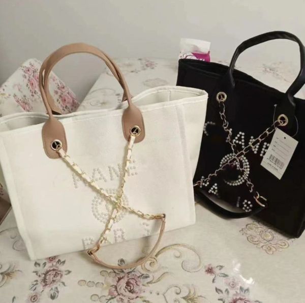 

fashion designer classic evening bags luxury handbag pearl brand label backpack womens beach handbags purse women canvas hand bag ladies 20n, Black;red