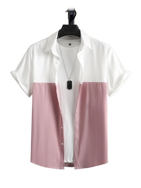 

men two tone shirt without tee e9vf#, White;black
