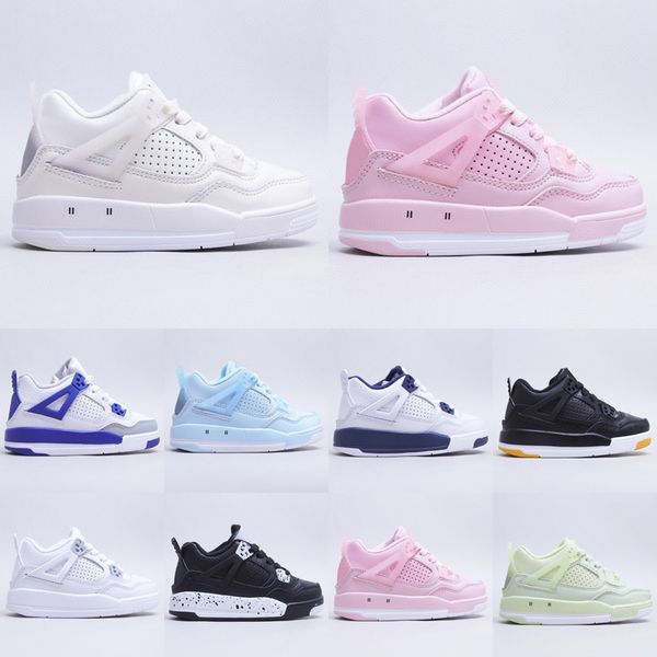 

kids youth low basketball shoes 3 3s jumpman 4 4s retro fire red thunder ps size 9c-5y university blue black cat bred toddler sneaker sail m