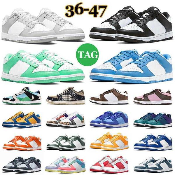 

designer casual shoes men women panda sneakers unc syracuse grey fog university red team green trail womens sports trainers 36-47, Black