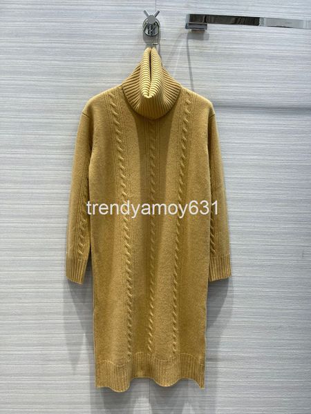 

women's sweaters autumn and winter temperament with removable high collar, long, long cashmere, sluggish wind dress., White;black