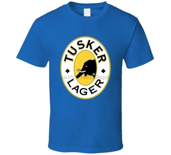 Мужские футболки Летние футболки для мужчин Tusker Lager Beer Elephant Alchohol Shirt Tops Tees CottonMen's