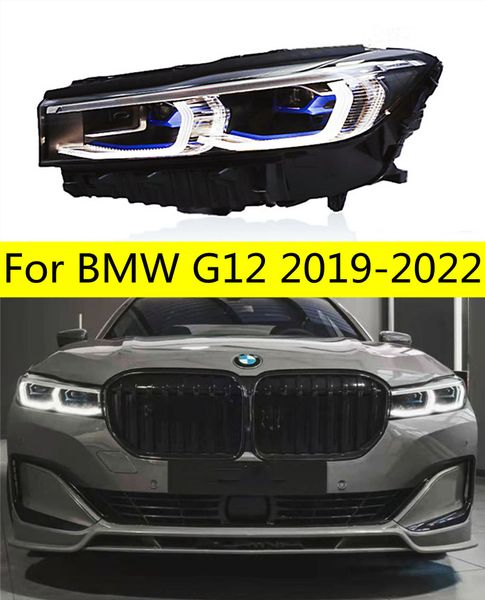 Testa Della Lampada per BMW G12 HA CONDOTTO il Faro 20 19-2022 Fari 730 740 750 760 DRL Indicatori di direzione Abbaglianti Angel Eye lente del proiettore