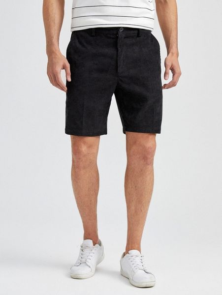 

men solid corduroy bermuda shorts b9hw#, White;black