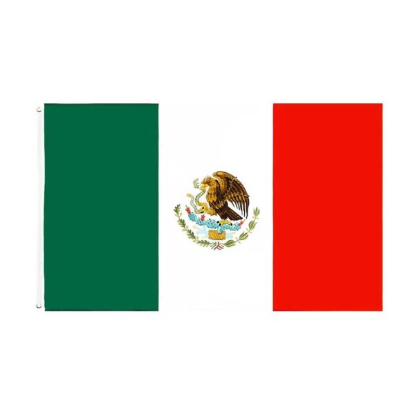 Bandeiras de banner Custom 90 150 cm Polyester Salte Printing Bandeira mexicana México Flag do México