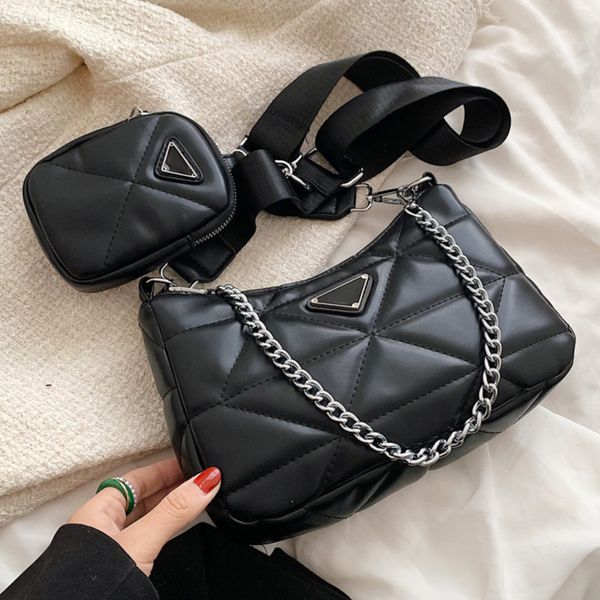 

design luxury fashion bags armpit hobo three in one single chaofa stick rhombic lattice mother