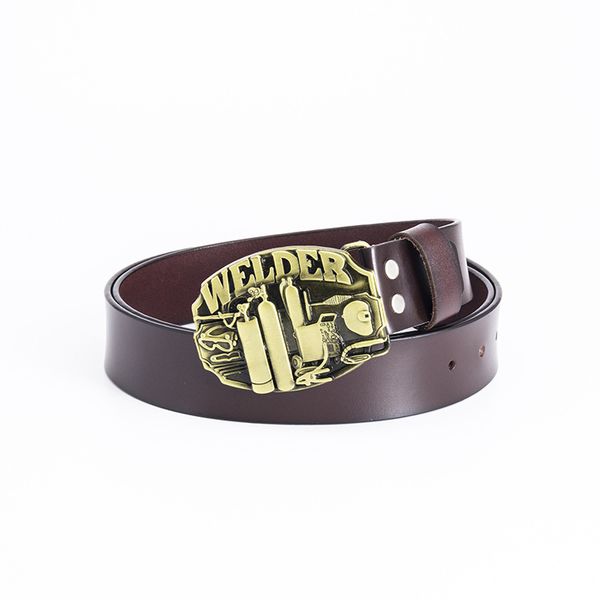 

new men's belts western cowboys spiritual boys fashion trend pants personality belts brand mens leather belt wholesale dropshipping des, Black;brown