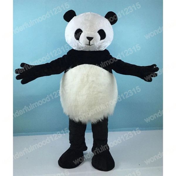 Weihnachts-Panda-Maskottchen-Kostüme, hochwertiger Cartoon-Charakter-Outfit-Anzug, Halloween-Themenparty im Freien, Karneval, Festival, Kostüm