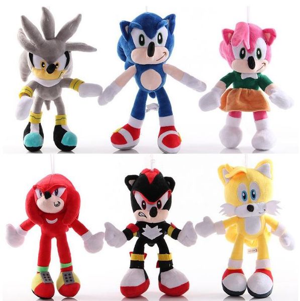 Nuovo arrivo PP PP COTON PLUSH giocattoli carini Action Figure Shadow the Hedgehog Plush Toy per il regalo di Natale per bambini