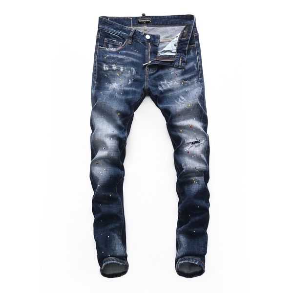 

jean dsq phantom turtle perfecto wash cool guy jeans classic fashion man hip hop rock moto mens casual de dsquare 2 dsquareds dsq2s dsqs kav, Blue