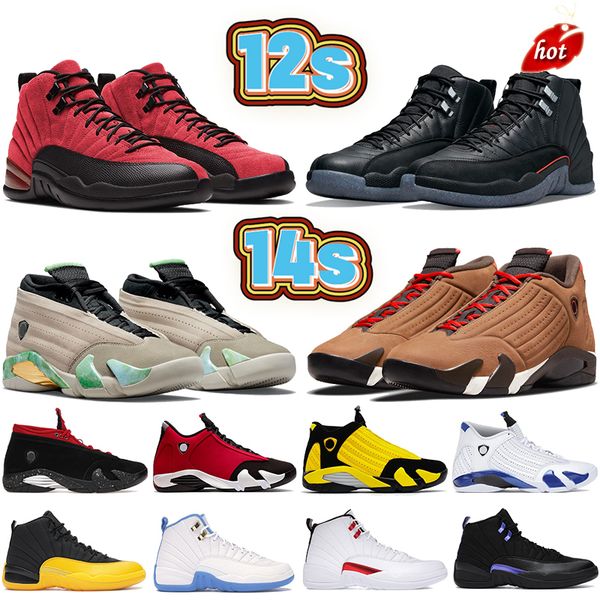 

2022 12 12s 14 14s basketball shoes university blue utility twist black dark concord reverse flu game red lipstick aleali may fortune