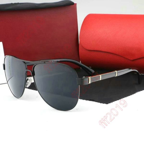 Винтажные квадратные мужчины пилотные солнцезащитные очки Новое прибытие 2022 Luxuri Brand Designer солнце