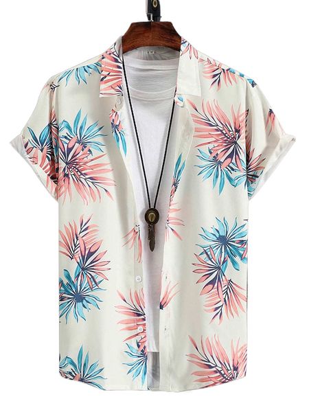 

men tropical print shirt without tee o0yo#, White;black