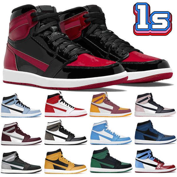 

1 boots 1s mens basketball shoes patent bred university blue brotherhood hand crafted black white particle grey dark mocha twist unc men