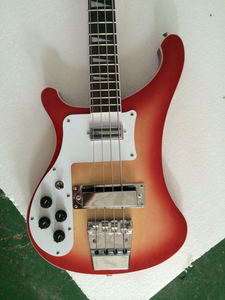 

left hand 4 strings richen bucker electric bass guitar mahogany hardware chrome