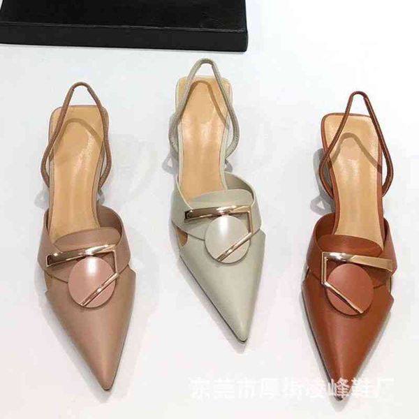 

sandals baotou mid heel in spring and summer of, Black