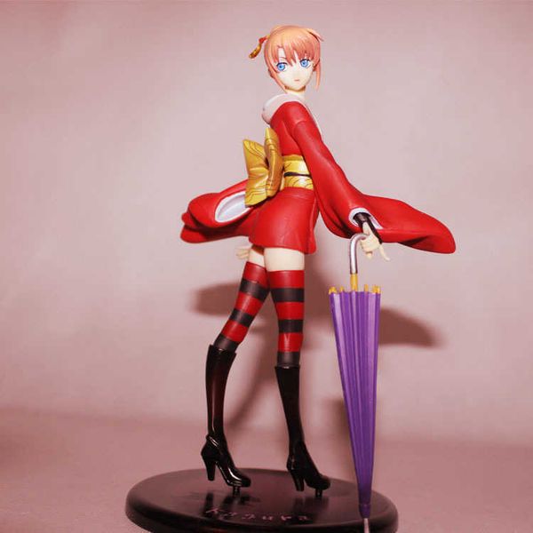 

huiya01 19cm gintama kagura anime figma di azione del pvc collezione maestro stelle pezzo modello bambole giocattoli figurine regali toy q07