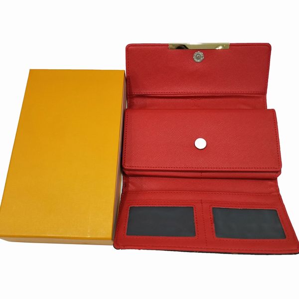 

shpping wholesale red bottoms lady long wallet multicolor designer coin purse card holder women classic zipper pocket, Red;black